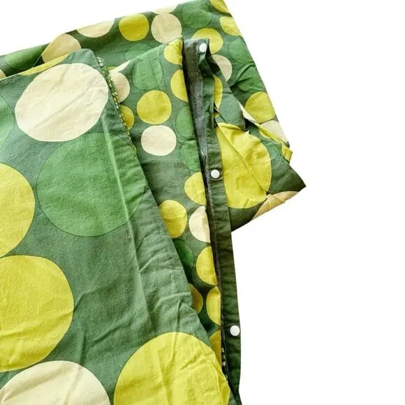 IKEA Smorboll Green Twin Duvet Cover Mid Century Modern Atomic Style